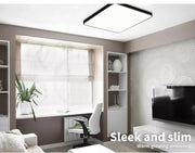 Emitto Ultra-Thin 5CM LED Ceiling Down Light Surface Mount Living Room Black 36W