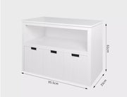 Levede Kids Toy Storage Unit Organiser Box Cabinet Bookshelf Child Drawer Wooden