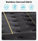 Dreamz Spring Mattress Bamboo Euro Top Bed Pocket HD Egg Foam 35cm King