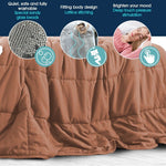 Dreamz Weighted Blanket 7KG 9KG 5KG 2.2KG 11KG Gravity Relax Anxiety Kids Adults