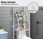 Dutxa 3 Tier Over Toilet Storage Shelf Rack Stand Washing Machine Steel Shelves