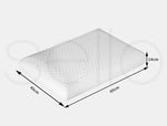 Dreamz 2x Natural Latex Pillow Removable Cover Memory Down Luxurious Soft