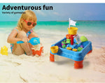 21pc Kids Sand Water Activity Play Table Child Fun Outdoor Sandpit Toys Set