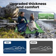 Mountview Self Inflating Mattress Sleeping Pad Camping Air Bed Mat Pillow Double