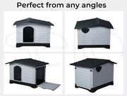 Pawz Dog Cage Kennel Awning House Cabin Weatherproof Plastic Collapsible Large