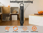Spector Portable Bladeless Tower Fan 100cm Oscillating Remote Control LED Touch