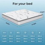Dreamz Mattress Queen Double King Single Bed Pocket Spring Medium Firm Foam