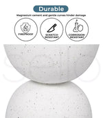 Levede Side Table Terrazzo Coffee End Tables Hourglass Magnesia Stool Stand 40cm