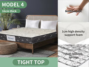 Dreamz Mattress Queen Double King Single Bed Top Pocket Spring Firm Foam