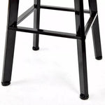 Levede 2x Bar Stools Industrial Kitchen Stool Wooden Barstools Swivel Chairs