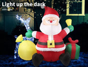 Santaco Inflatable Christmas Outdoor Decorations Santa 1.8M LED Lights Party