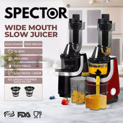 Slow Juicer Cold Press Juicers Extractor Whole Fruit Vegetable Health Processor
