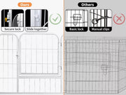Pawz Pet Dog Playpen Puppy  Cage Enclosure Fence Metal  8 Panel 32