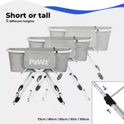 Pawz Pet Grooming Bath Tub Elevated Dog Shower Basin Foldable Adjustable Height
