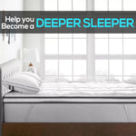 Dreamz Pillowtop Mattress Topper Mat Bedding Luxury Pad Protector Cover Queen