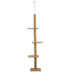 Pawz Cat Tree Tower Scratching Post Floor to Ceiling Condo Scratcher 284cm