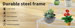 Levede Plant Stand Outdoor Indoor Metal Flower Pots Rack Corner Planter Shelf