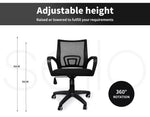 2x Levede Office Chair Gaming Computer Mesh Chairs Executive Seating Work Black