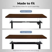 Levede Desktop For Motorised Adjustable Desk Electric Sit Stand Table 140X70CM