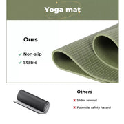Centra Yoga Mat Non Slip 5mm Exercise Mats Fitness Sports Workout Mat 183X83cm