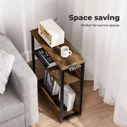 Levede Narrow Coffee End Table Sofa Over Bedside Table Laptop Shelf Desk