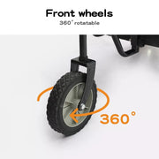 Pawz Pet Bike Trailer Foldable Cycling Pet Stroller 2-IN-1 Outdoor Sunroof