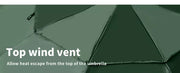 Mountview Beach Umbrella Outdoor Umbrellas Sun Shade Garden Shelter 2.33M Green