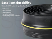 Traderight Garage Seal Door Weather Strip Soild Rubber Threshold Waterproof 3M
