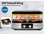 Food Dehydrators Stainless Steel 5 Tray Beef Jerky Maker Fruit Pet Food Dryer
