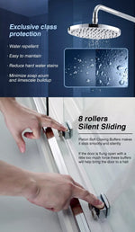 Levede Shower Screen Screens Door Seal Enclosure Glass Panel Frameless Hinges