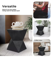 Levede Side Table Terrazzo End Tables Geometric Magnesia Concrete Stand Outdoor