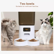 Pawz 5L Automatic Pet Feeder Dog Cat Auto Smart Food Dispenser Timer Feed 2 Bowl