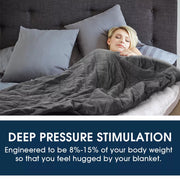 Dreamz Weighted Blanket Heavy Gravity Adults Deep Relax Kids Adult 5/7/9KG Grey