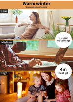 Spector Space Heater Electric Portable Pure Hot+Cool Air Purifying Freestanding
