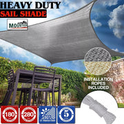 Extra Heavy Duty Shade Sail Sun Canopy Outdoor Rectangle UV Block Protection AU.