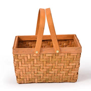 Picnic Basket Deluxe Willow Baskets Outdoor Gift Storage Person Carry Foldable
