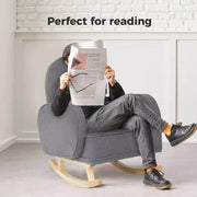 Levede Rocking Chair Nursery Rocker Armchair Lounge Lazy Sofa Ottoman Footstool