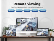 Wireless Security Camera System 8PC Wifi 1080P Home CCTV 8CH NVR Night Vision