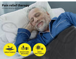 Dreamz 7KG Weighted Blanket Promote Deep Sleep Anti Anxiety Single Dark Grey