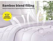 Dreamz Bamboo Quilts Microfibre Winter Summer All Season Duvet Soft Doona 400GSM