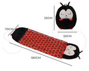 Mountview Sleeping Bag Child Pillow Stuffed Toy Kids Gift Toy Ladybug 180cm L