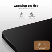 Levede Camping Table Portable Desk With BBQ Grill Folding Outdoor Steel Rack