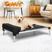 Pawz Pet Trampoline Elevated Raised Dog Bed Aluminium Frame Chew Proof Pillow