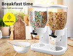 Toque Double Cereal Dispensers Grain Storage Box Nut Dry Food Candy Container