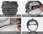 Mountview Sleeping Bag Child Pillow Stuffed Toy Kids Bags Gift Shark 180cm L