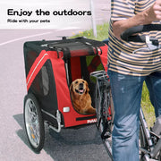 Pawz Pet Bike Trailer Foldable Pet Stroller Outdoor Cycling With Sunroof Large