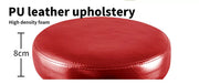 Levede Salon Stool Swivel Barber Stools Bar Chairs Lift Hairdressing Round Red