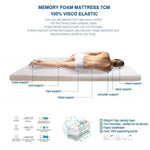 Dreamz Mattress Topper Memory Foam Toppers 7CM Underlay Breathable Mat Queen