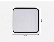 Emitto Ultra-Thin 5CM LED Ceiling Down Light Surface Mount Living Room Black 36W