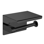 Toilet Paper Holder Roll Bath Tissue Storage Hook Rack 304 Stainless Steel Black